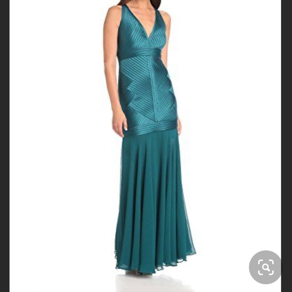 Halston Heritage Teal Gown size 0
